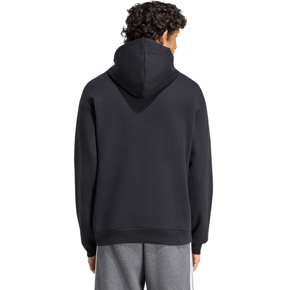 Bluza męska adidas Essentials 3-Stripes French Terry Hoodie czarna KY6605