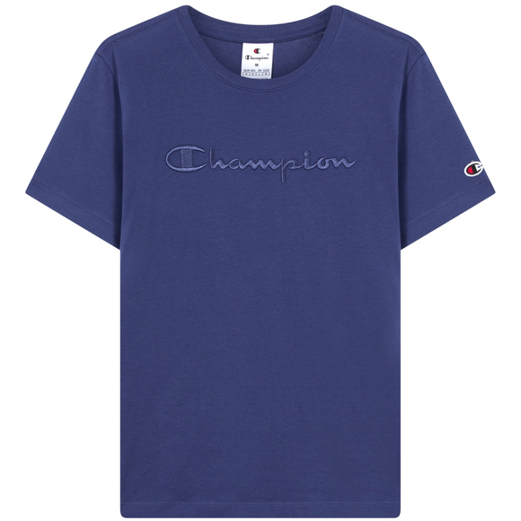 Koszulka damska Champion SS Tee niebieska 118382 BS200