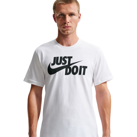 Koszulka męska Nike Tee Just do It Swoosh biała AR5006 100