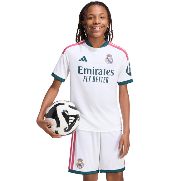 Koszulka dla dzieci adidas Real Madrid 26/27 Home Jersey biała KC3993
