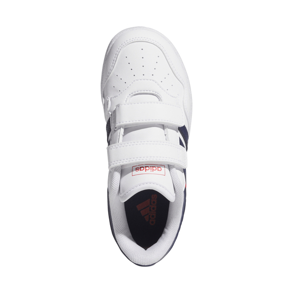 Buty dla dzieci adidas Hoops 4.0 CF biało-granatowo-czerwone JI3484