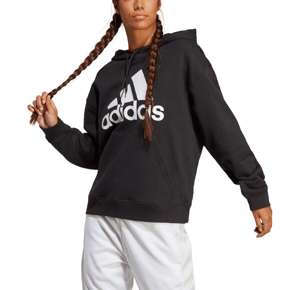 Bluza damska adidas Essentials Big Logo Oversized French Terry Hoodie czarna HR4934