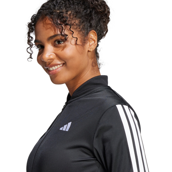 Dres damski adidas Essentials 3-Stripes TrackSuit czarny JD5434