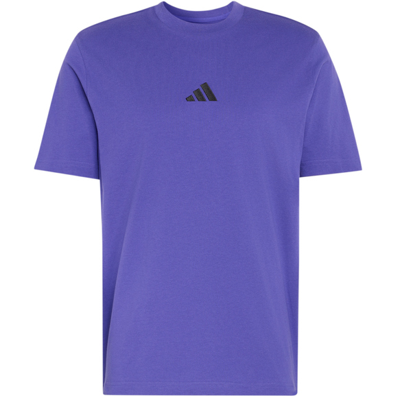 Koszulka męska adidas Essentials Small Logo Single Jersey fioletowa KF2404
