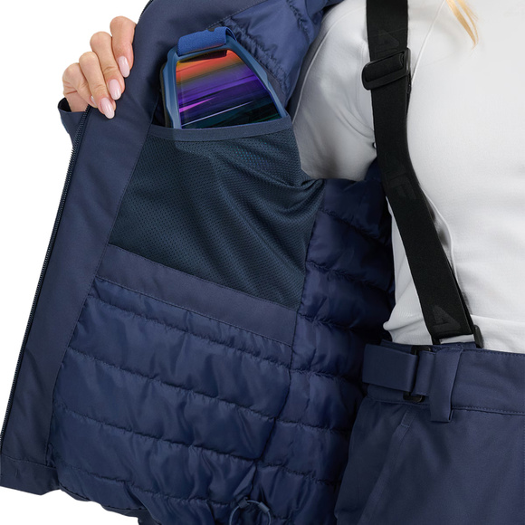 Kurtka narciarska damska 4F F0954 granatowa 4FWAW25TTJAF0954 31S