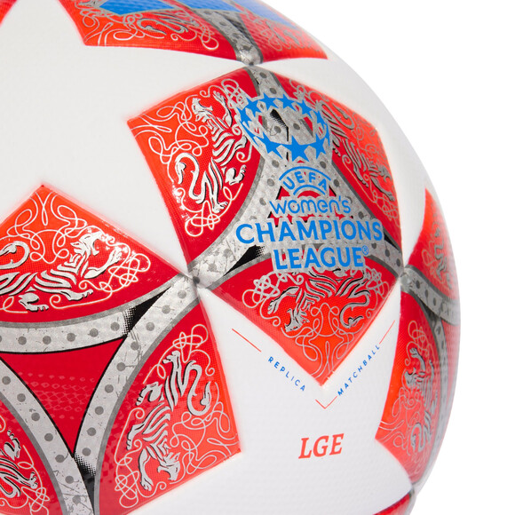 Piłka nożna adidas Womens UCL 25/26 Final League biało-czerwona JW1326