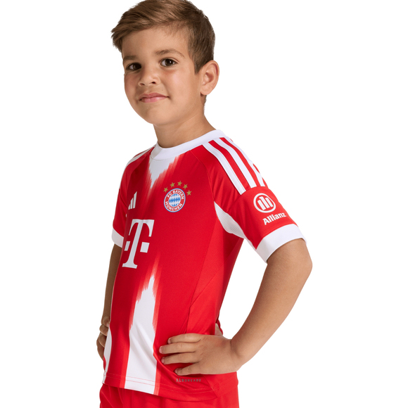 Komplet sportowy dla dzieci adidas FC Bayern 25/26 Home czerwony JN8510