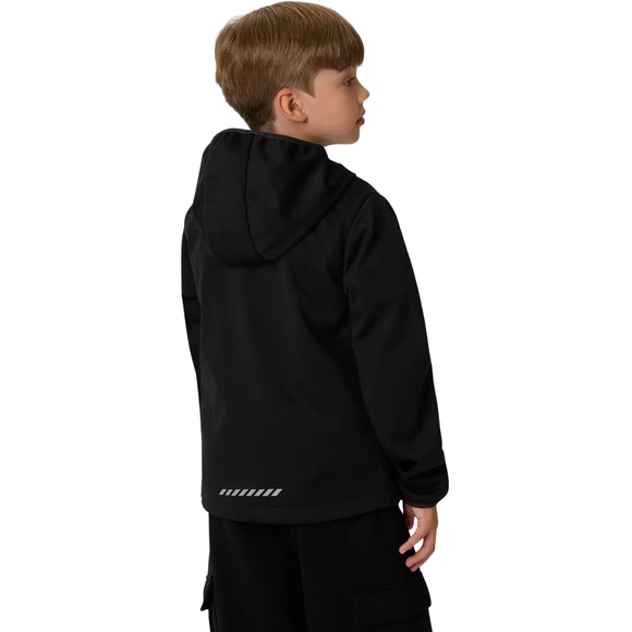 Kurtka dla chłopca 4F softshell M598 głęboka czerń 4FJWAW26TSOFM598 20S