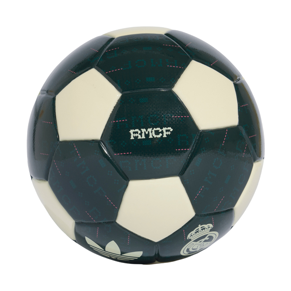 Piłka nożna adidas Real Madrid Away Mini czarno-beżowa KC9700