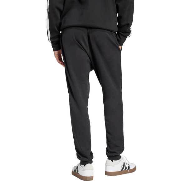 Spodnie męskie adidas Essentials Feel Cozy French Terry czarne JE3854
