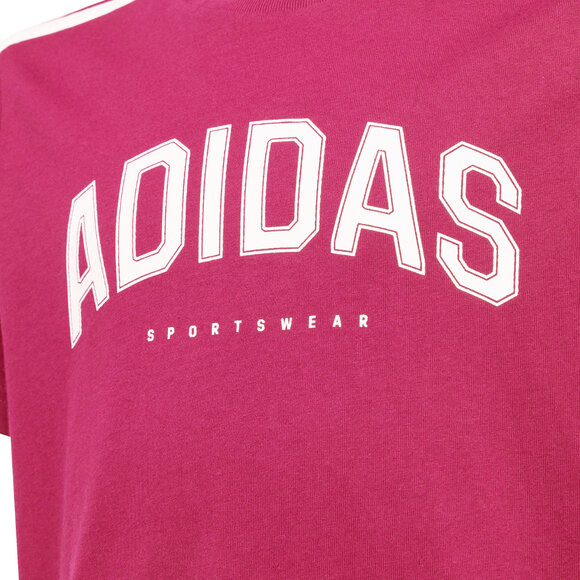 Koszulka dla dzieci adidas Codes Collegiate Graphic Tee różowa KA9764