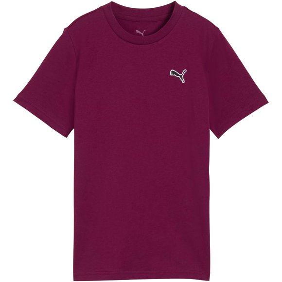 Koszulka dla dzieci Puma Cls Badge Cat Tee fioletowa 694700 41