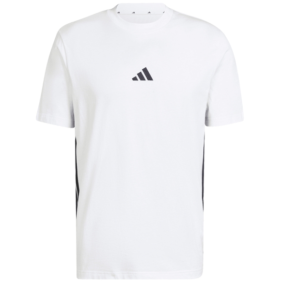 Koszulka męska adidas Essentials 3-Stripes Single Jersey biała JE6388
