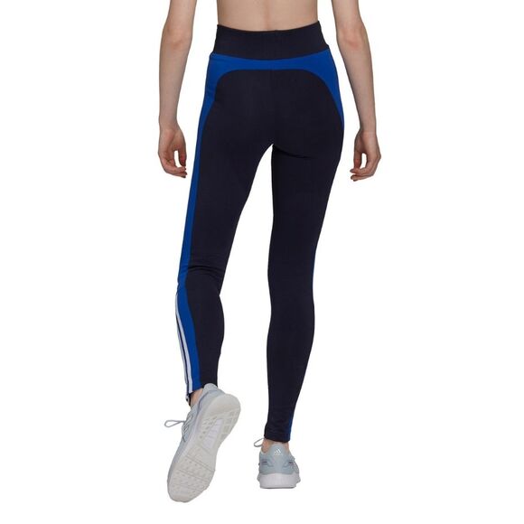 Legginsy damskie adidas Essentials Colorblock czarno-niebieskie GS6323