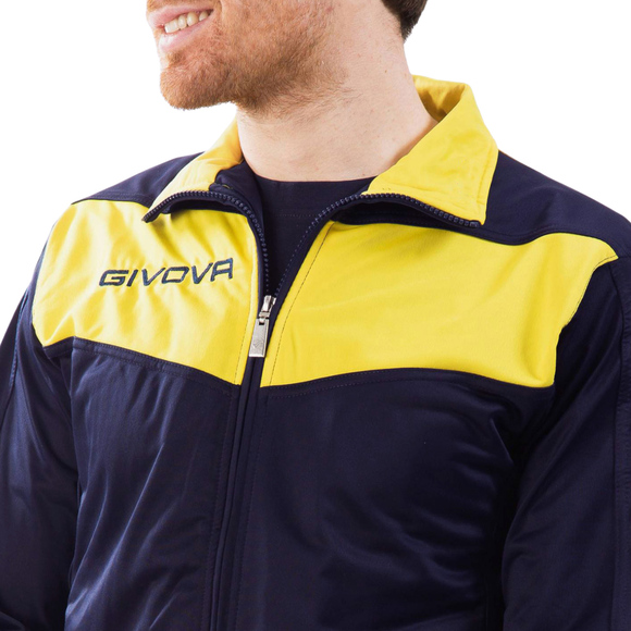 Dres Givova Tuta Visa Triacetato granatowo-żółty TR018 0407