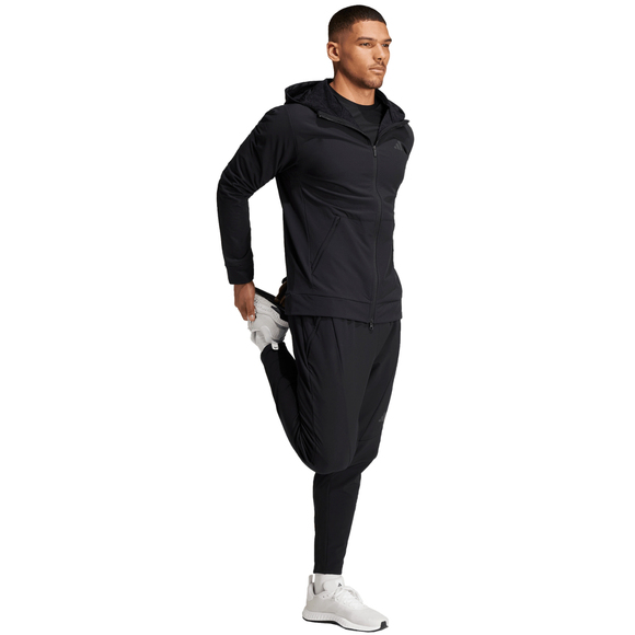 Bluza męska adidas Designed for Training COLD.RDY Full-Zip Hoodie czarna IN5607
