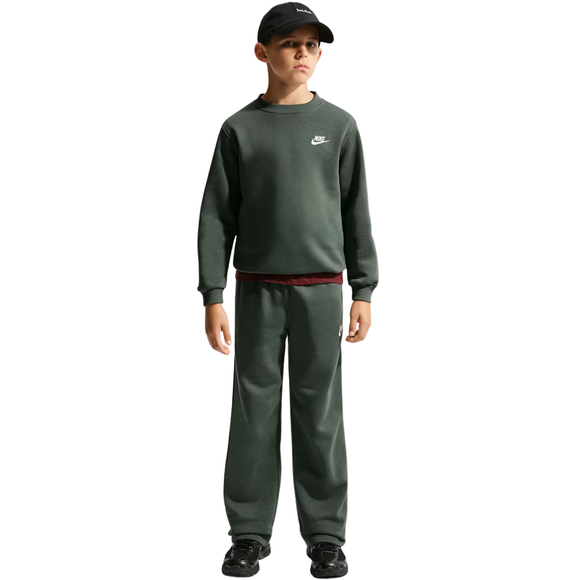 Bluza dla dzieci Nike Sportswear Club Fleece ciemnozielona FD3006 305