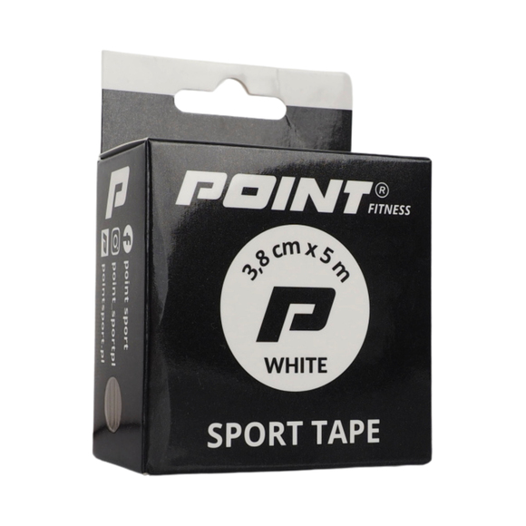 Taśma sportowa Point Tape 3,8 cm x 5 m biała