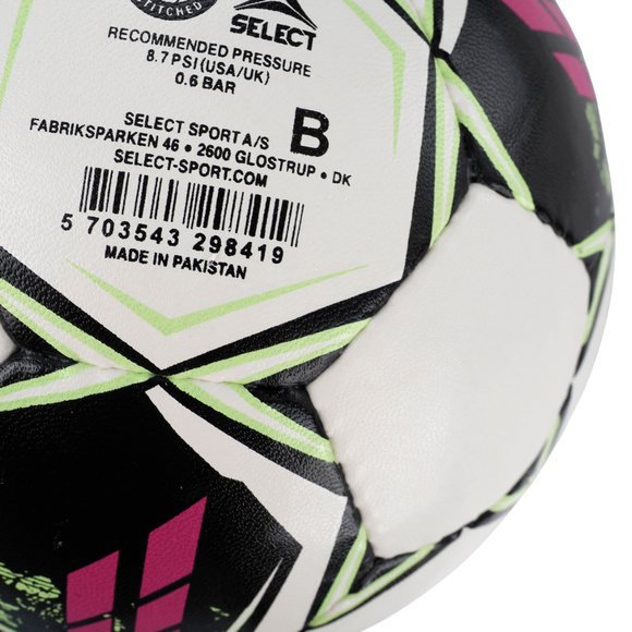 Piłka nożna Select Hala Futsal Attack v22 2 gatunek biało-różowa 17622/370016