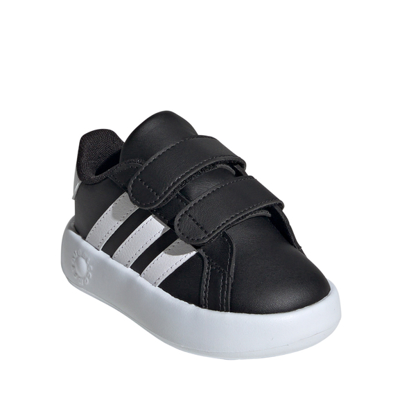 Buty dla dzieci adidas Grand Court 2.0 czarno-białe ID5272