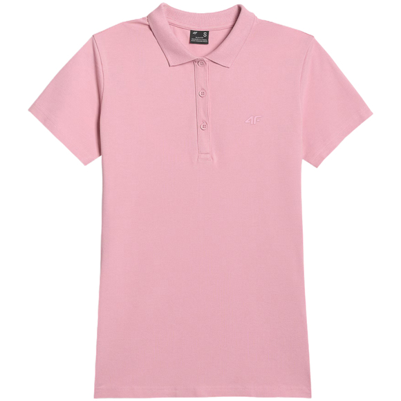 Koszulka damska polo 4F F365 jasny róż 4FWMM00TPTSF365 56S