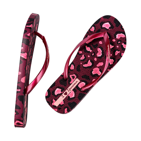 Klapki damskie Ipanema Animal Print różowe 83846-BP657