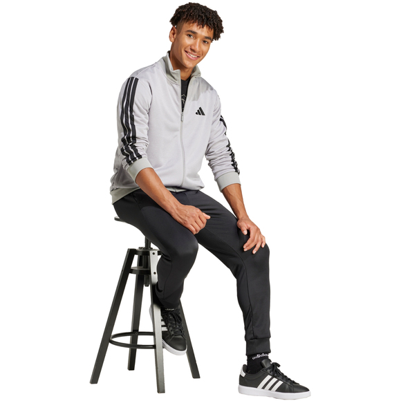 Dres męski adidas Sportswear Basic 3-Stripes French Terry Tracksuit JI8876