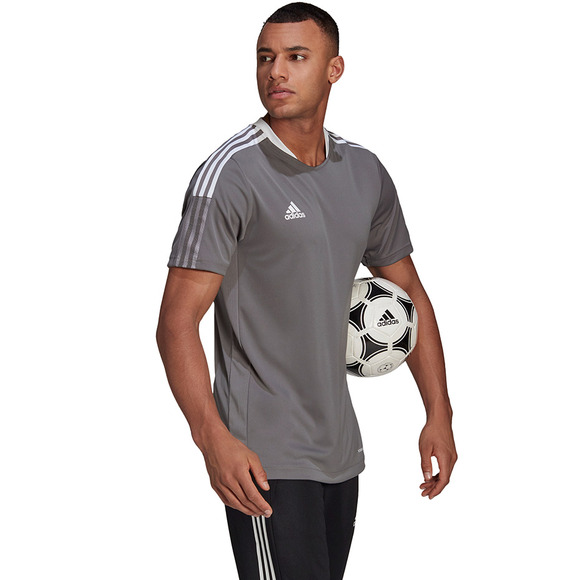 Koszulka męska adidas Tiro 21 Training Jersey szara GM7587