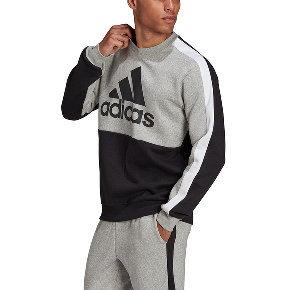 Bluza męska adidas M CB SWT szaro-czarna HE4333