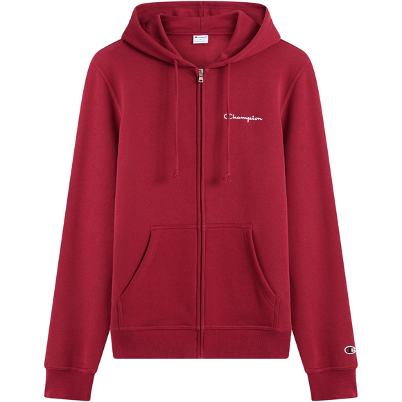 Bluza męska Champion Hooded Full Zip Sweatshirt czerwona 221794 RS508
