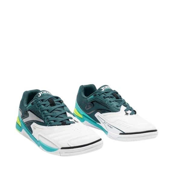 Buty piłkarskie Joma Cancha 2602 Indoor biało-zielone CANS2602IN