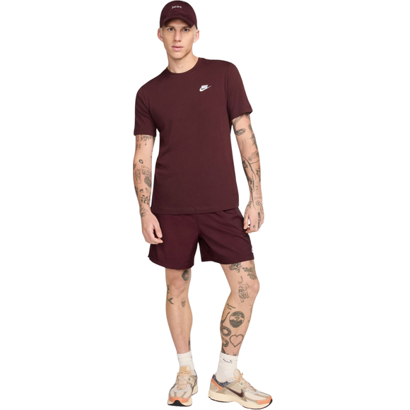 Koszulka męska Nike Club Tee burgundowa AR4997 652