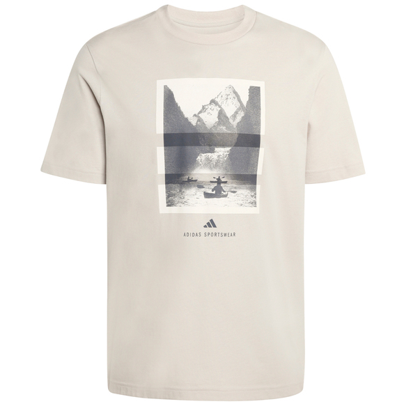 Koszulka męska adidas Outdoor Kayaking Graphic beżowa KB2541