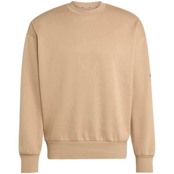 Bluza męska adidas Essentials Loose Fit 3 Bar Logo beżowa JX5668