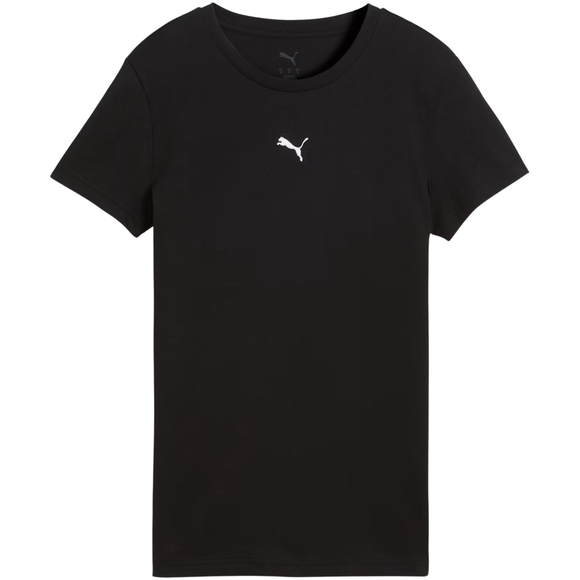 Koszulka damska Puma Ess Centered Cat Logo Tee czarna 692916 01