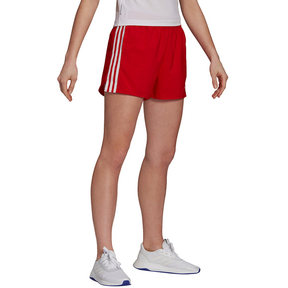 Spodenki damskie adidas Woven 3-Stripes Sport Shorts czerwone GN3108