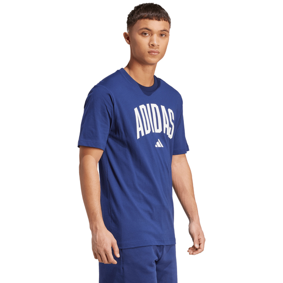 Koszulka męska adidas Collegiate Lineage Graphic ciemnoniebieska JM6417