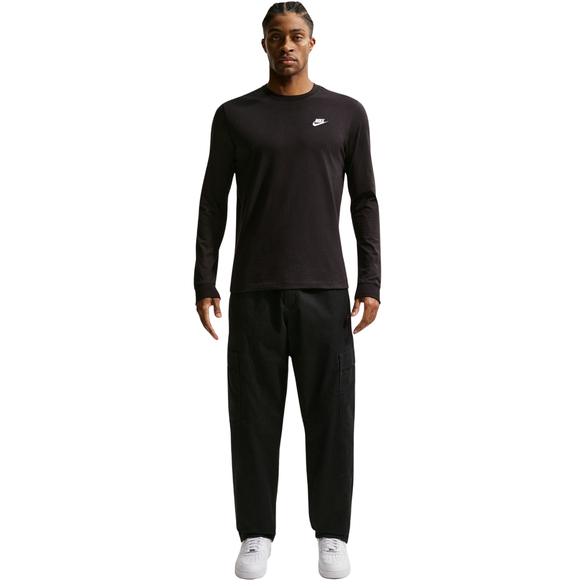 Koszulka męska Nike Club Tee LS czarna AR5193 010