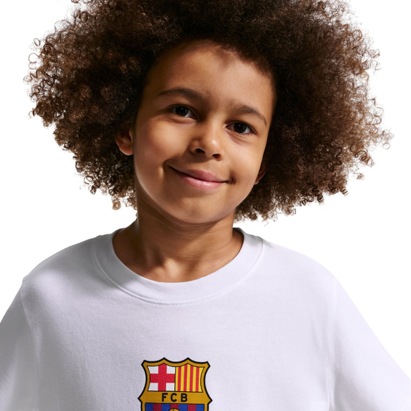 Koszulka dla dzieci Nike FC Barcelona biała IM1708 100