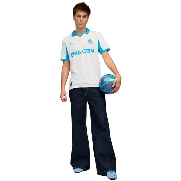 Koszulka męska Puma Olympique Marsylia Home Jersey Replica biała 779801 01