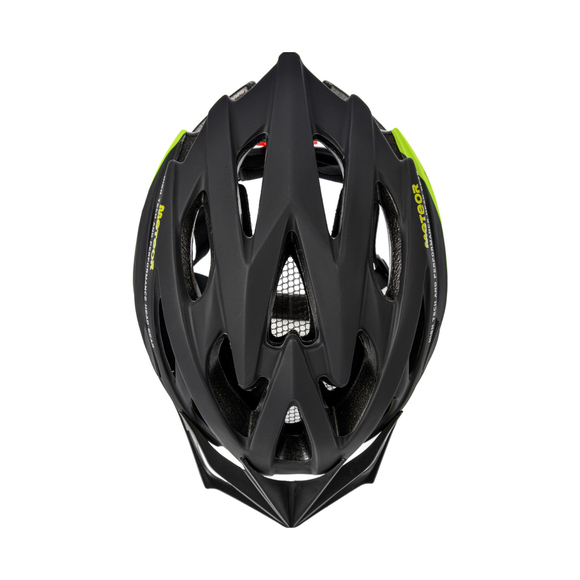 Kask rowerowy Meteor MV29 Drizzle M 55-58 cm czarny/neonowy zielony 16920