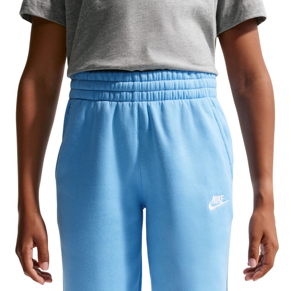 Spodnie dla dzieci Nike Sportswear Club Fleece jasnoniebieskie FD3008 497
