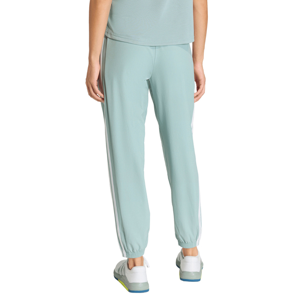 Spodnie damskie adidas Workout Essentials 3-Stripes Woven miętowe KC5494