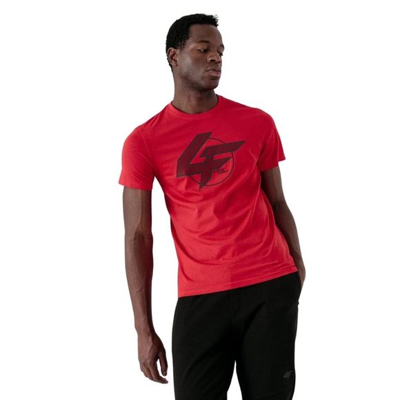Koszulka męska 4F czerwona H4Z21 TSM022 62S