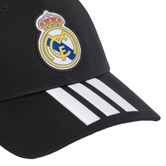 Czapka z daszkiem adidas Real Madrid czarno-biała KQ9575
