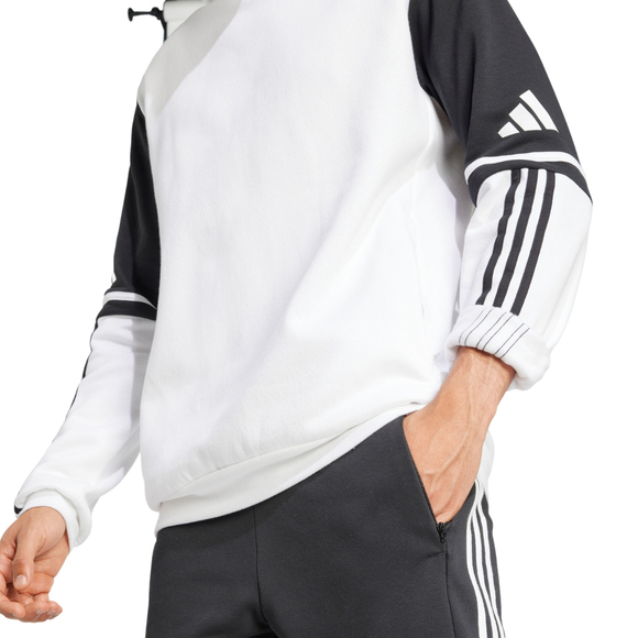Bluza męska adidas Squadra 25 Sweat Hoodie biało-czarna JD2976
