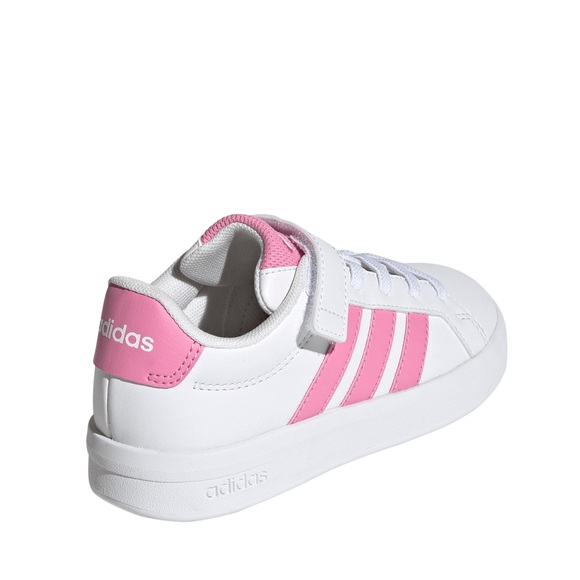 Buty dla dzieci adidas Grand Court 3.0 biało-różowe JP9371