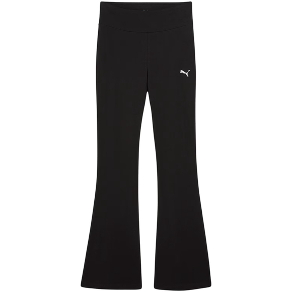 Legginsy damskie Puma Ess High-Waist Flared czarne 631542 01