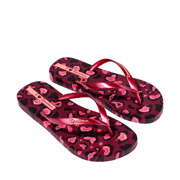 Klapki damskie Ipanema Animal Print różowe 83846-BP657