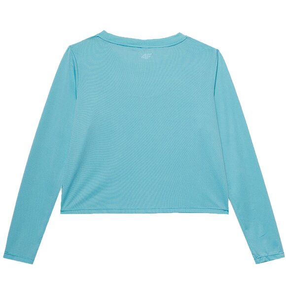 Koszulka damska longsleeve 4F F218 niebieska 4FWSS24TFLOF218 33S